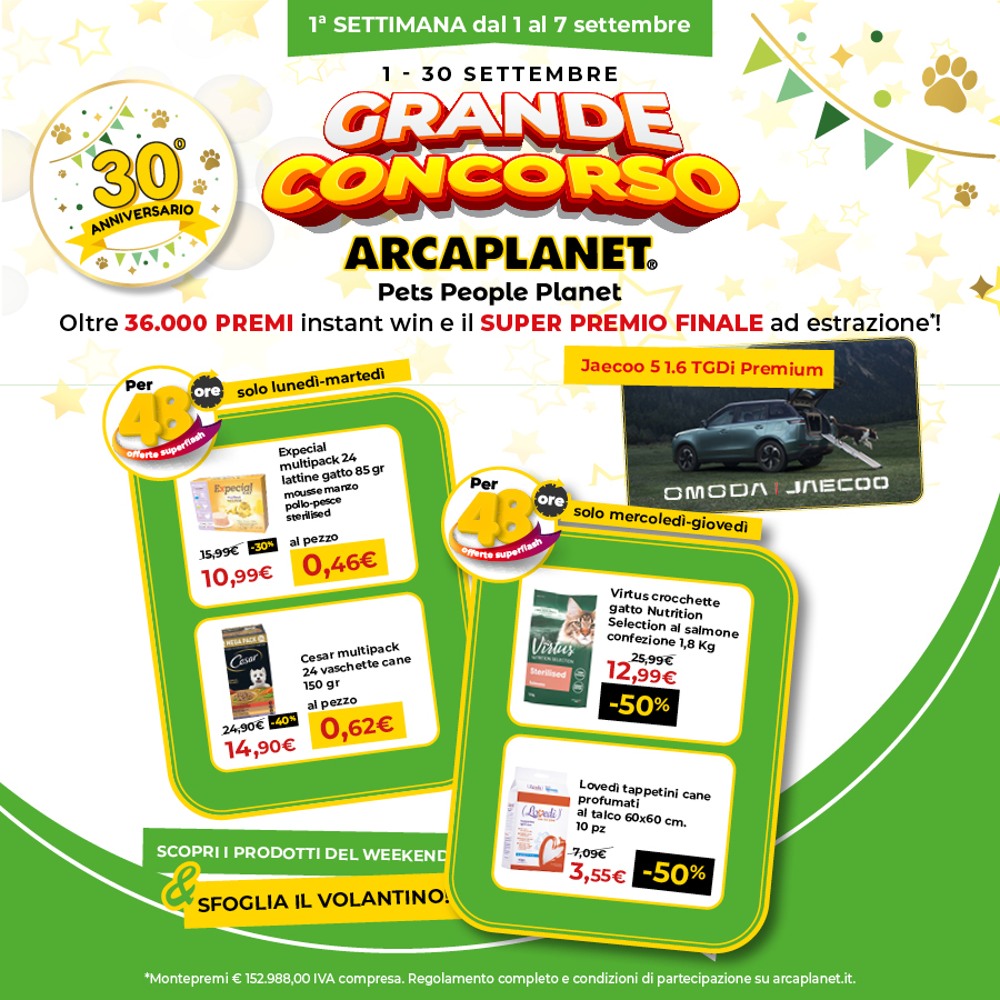 Centro Commerciale Euro Torri | Promozione Da Arcaplanet è arrivato Il Grande Concorso per festeggiare i 30 anni! 